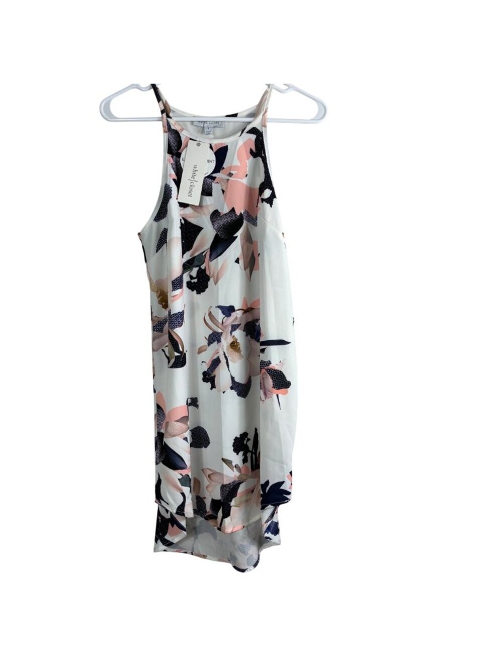 NEW White Closet Exclusive Print Floral Mini Shift Dress Sz 8